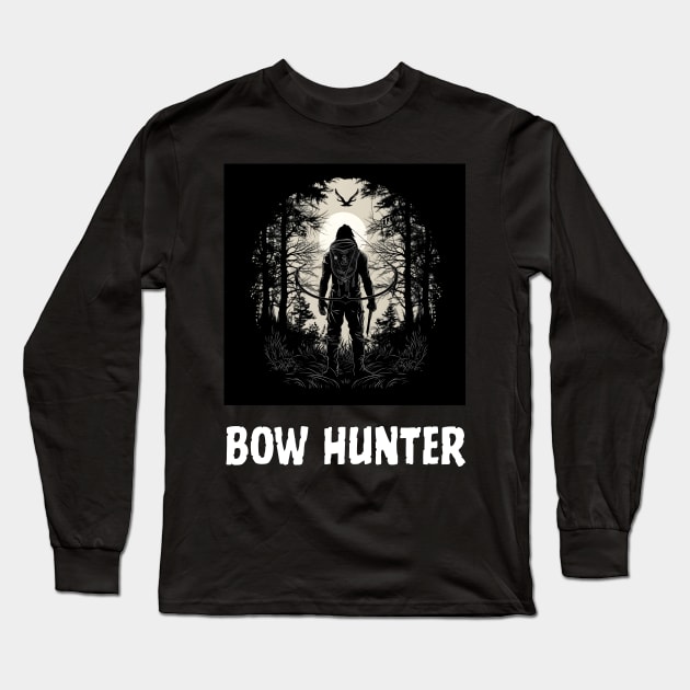 bow hunting Long Sleeve T-Shirt by vaporgraphic